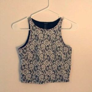 F21 Floral Crop Top